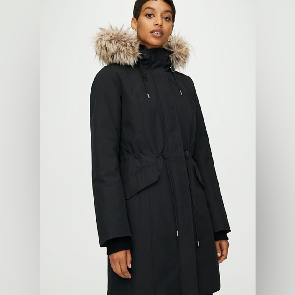 Wilfred Black North Star Parka